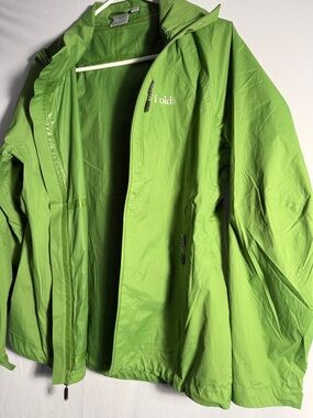 Women's Lime Green Rain Jacket